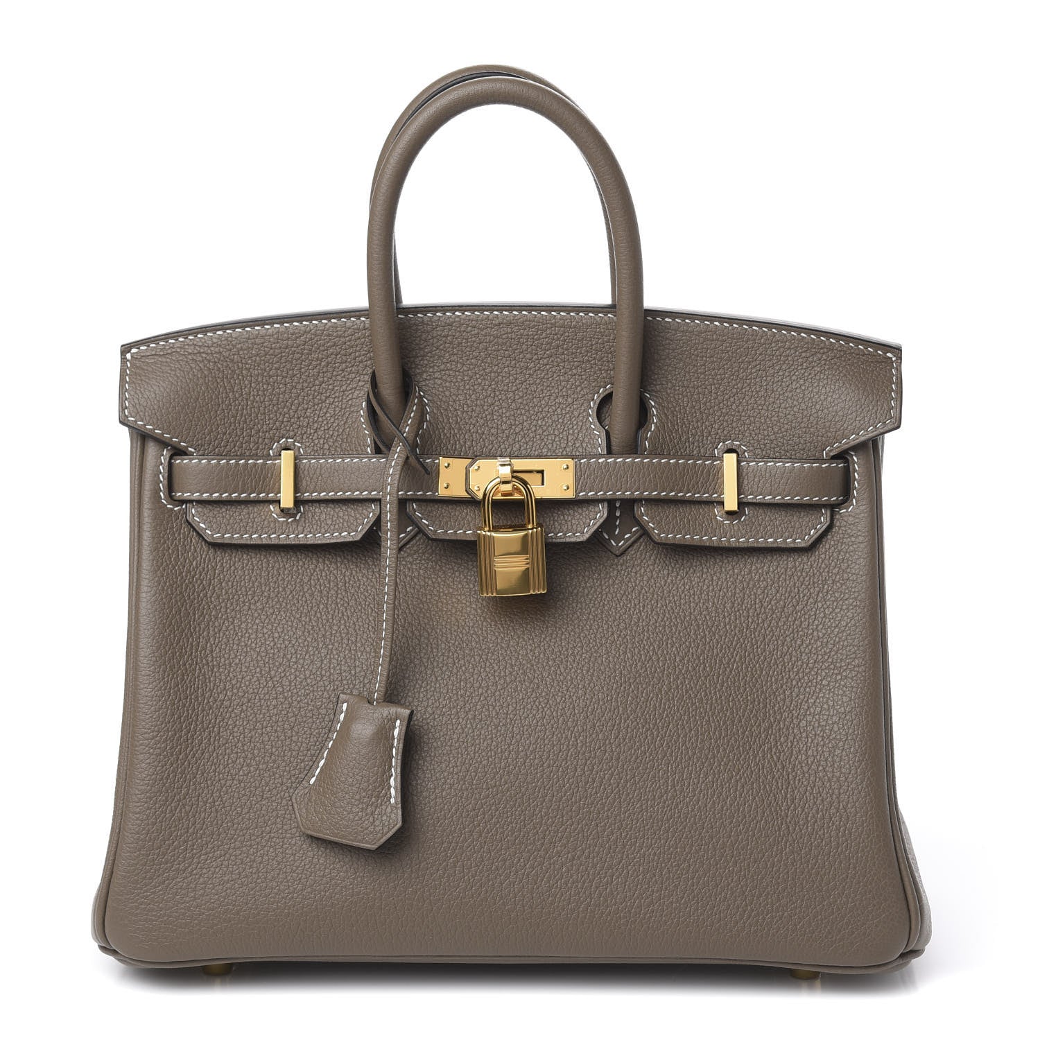 Hermes Taurillon Novillo Birkin 25 Etoupe 1 of 11