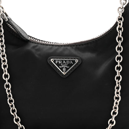 Prada Nylon Re-Edition 2005 Shoulder Bag Black 9 of 12