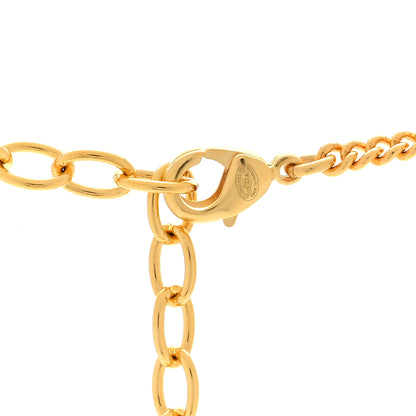 Chanel Metal Pearl Crystal CC Dakar Pendant Necklace Gold White 4 of 4