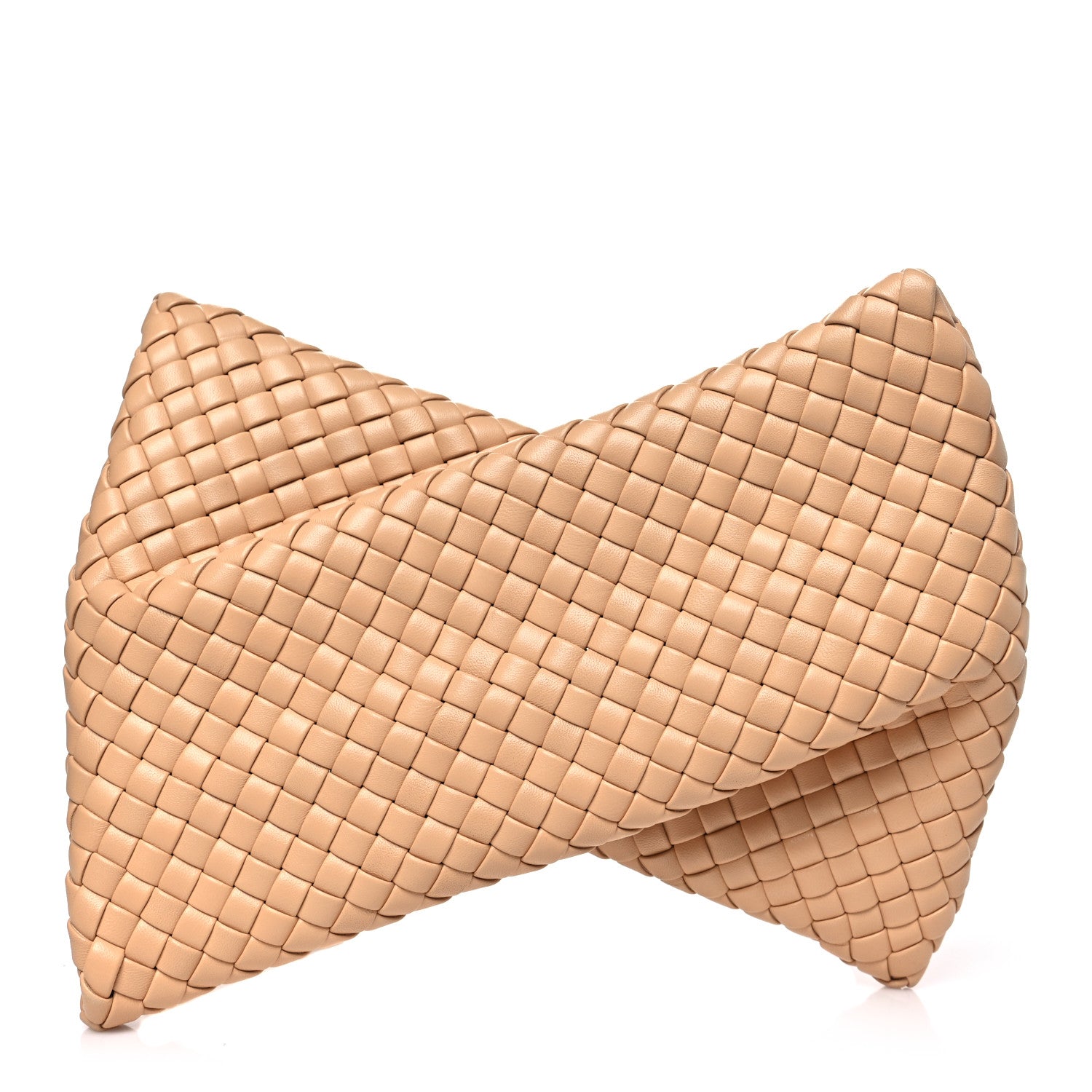Bottega Veneta Nappa Intrecciato Crisscross Clutch Porridge 1 of 7
