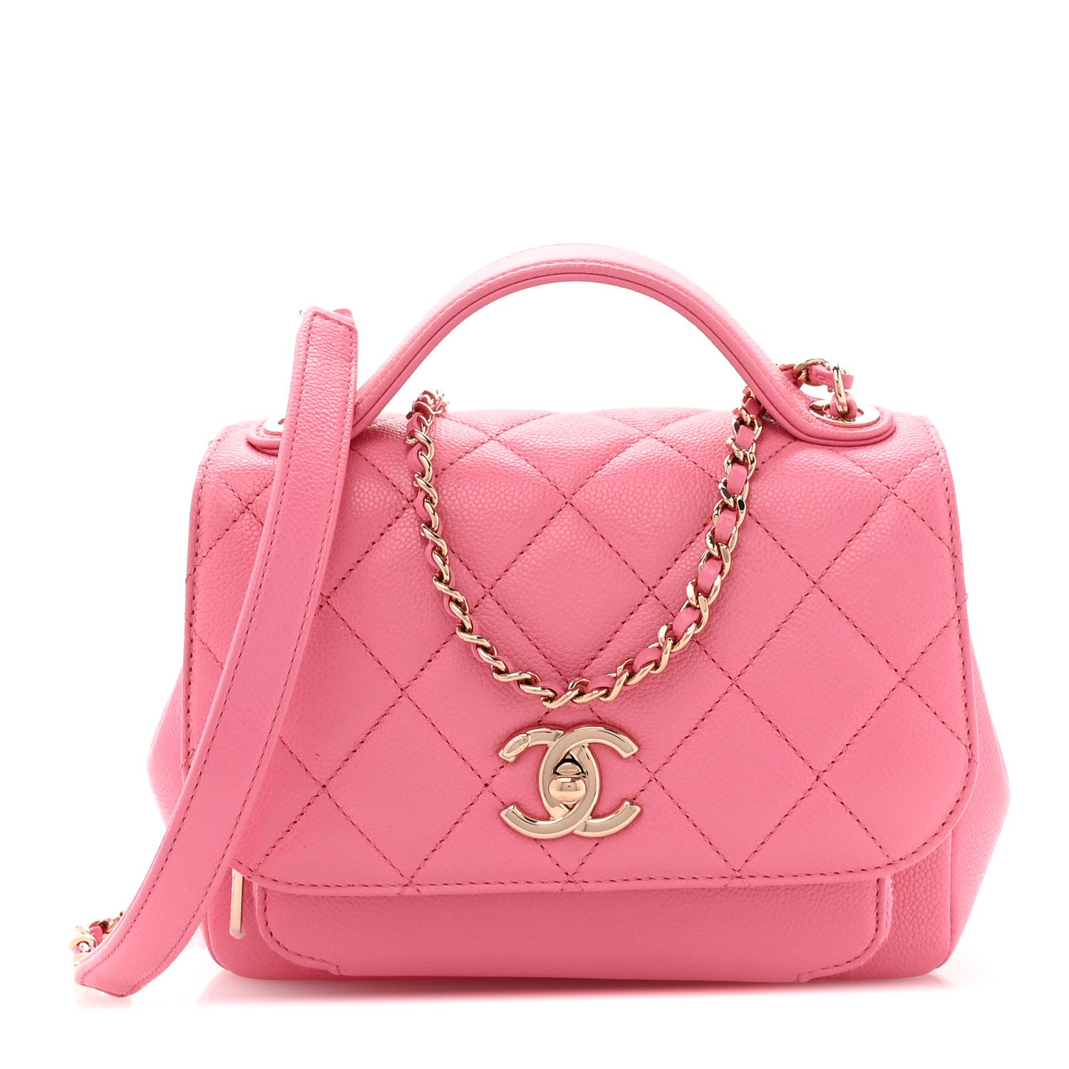 Chanel Caviar Quilted Small Business Affinity Flap Pink 1 of 10