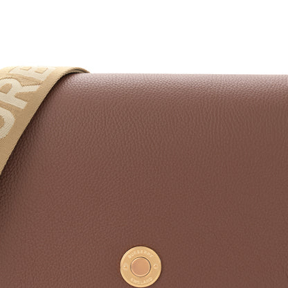 Burberry Calfskin Vintage Check Note Crossbody Bag Tan 8 of 10
