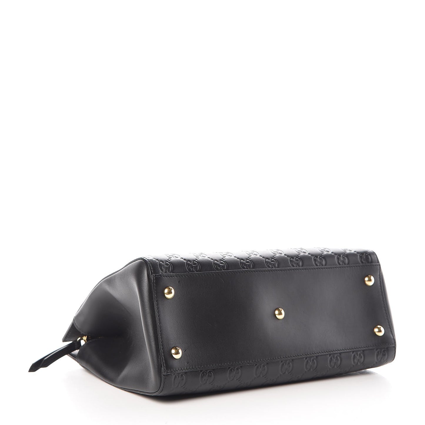 Guccissima Signature Medium Shoulder Tote Bag Black