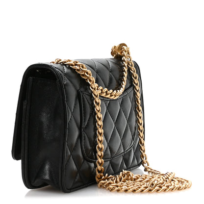 Chanel Lambskin Quilted Pillow Crush Wallet On Chain WOC Black 3 of 11