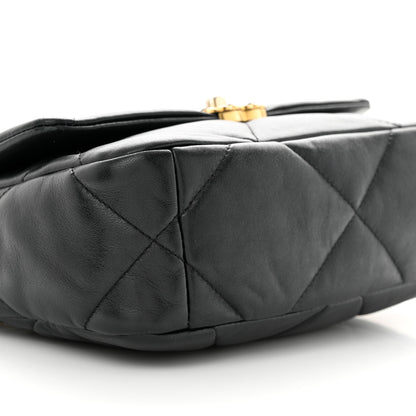 Chanel Lambskin Quilted Medium Chanel 19 Flap Black 9 of 11