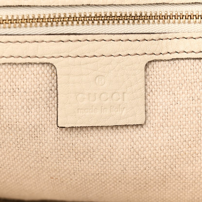 Gucci Pebbled Calfskin Medium Soho Shoulder Bag Off White 6 of 10
