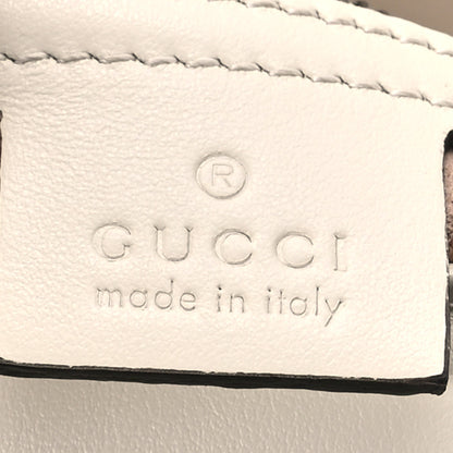 Gucci Calfskin Matelasse Small GG Marmont Shoulder Bag White 6 of 11