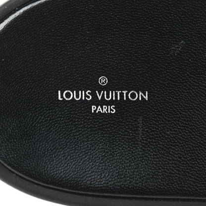 Louis Vuitton Metallic Calfskin Monogram Logo Sunbath Slide Sandals 39 6 of 9