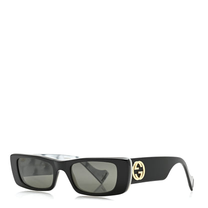 Gucci Acetate Rectangular Sunglasses GG0516S Black 1 of 8