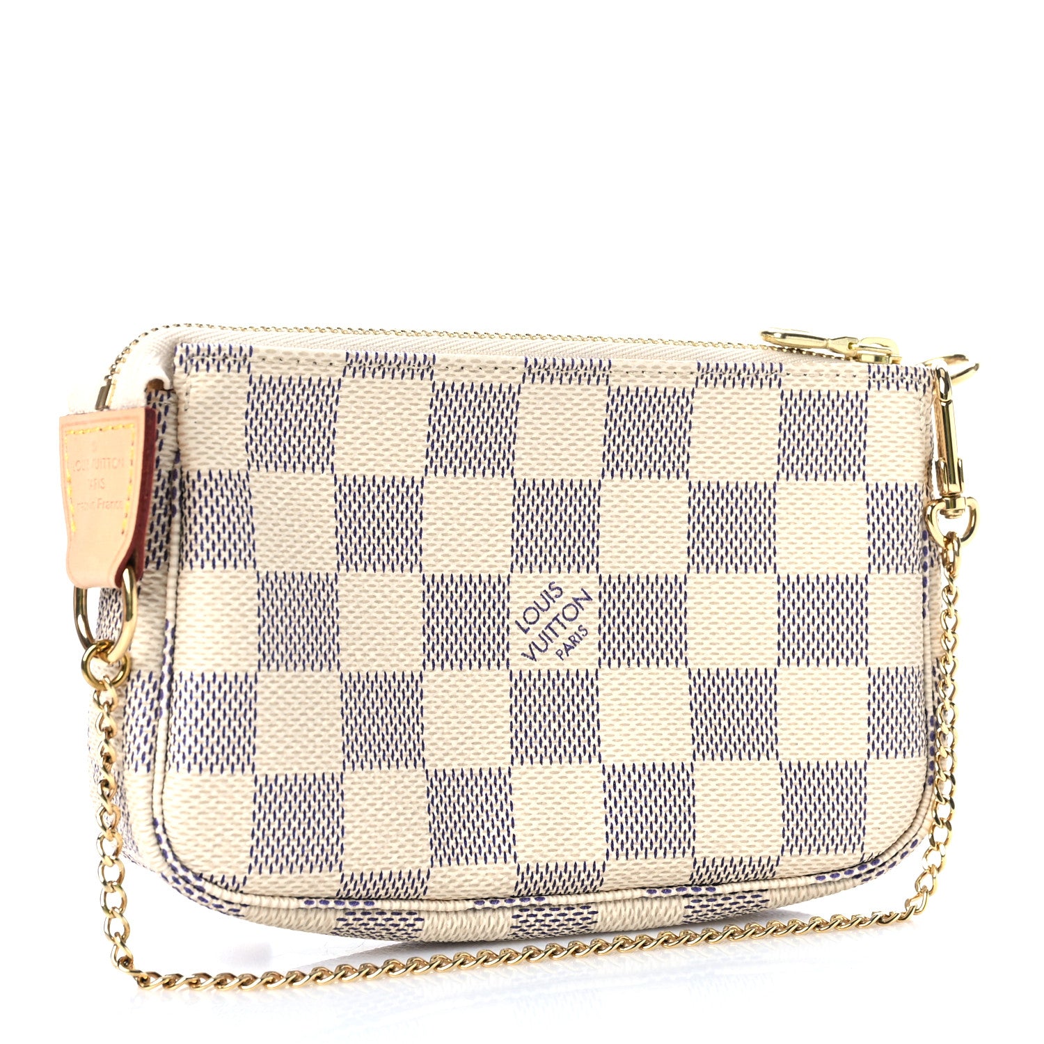 Louis Vuitton Damier Azur Mini Pochette Accessories 3 of 9