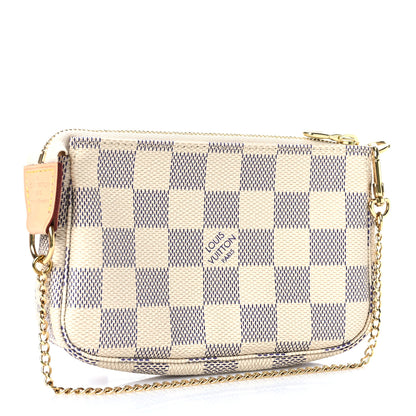 Louis Vuitton Damier Azur Mini Pochette Accessories 3 of 9
