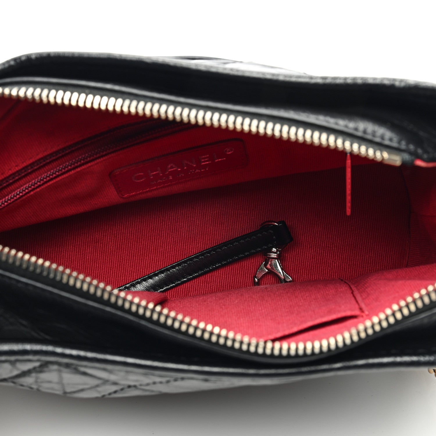 Chanel Aged Calfskin Quilted Small Gabrielle Hobo Black 5 of 12