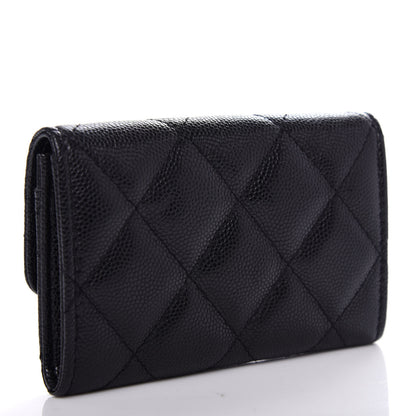 Chanel Caviar Quilted My Everything Flap Card Holder Black 3 of 9