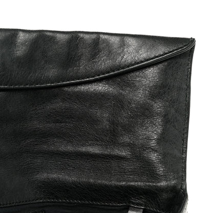 Balenciaga Agneau Giant 21 Silver Hardware Envelope Clutch Black 13 of 13