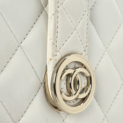 Chanel Lambskin Minaudiere Vanity With Handle White 11 of 16