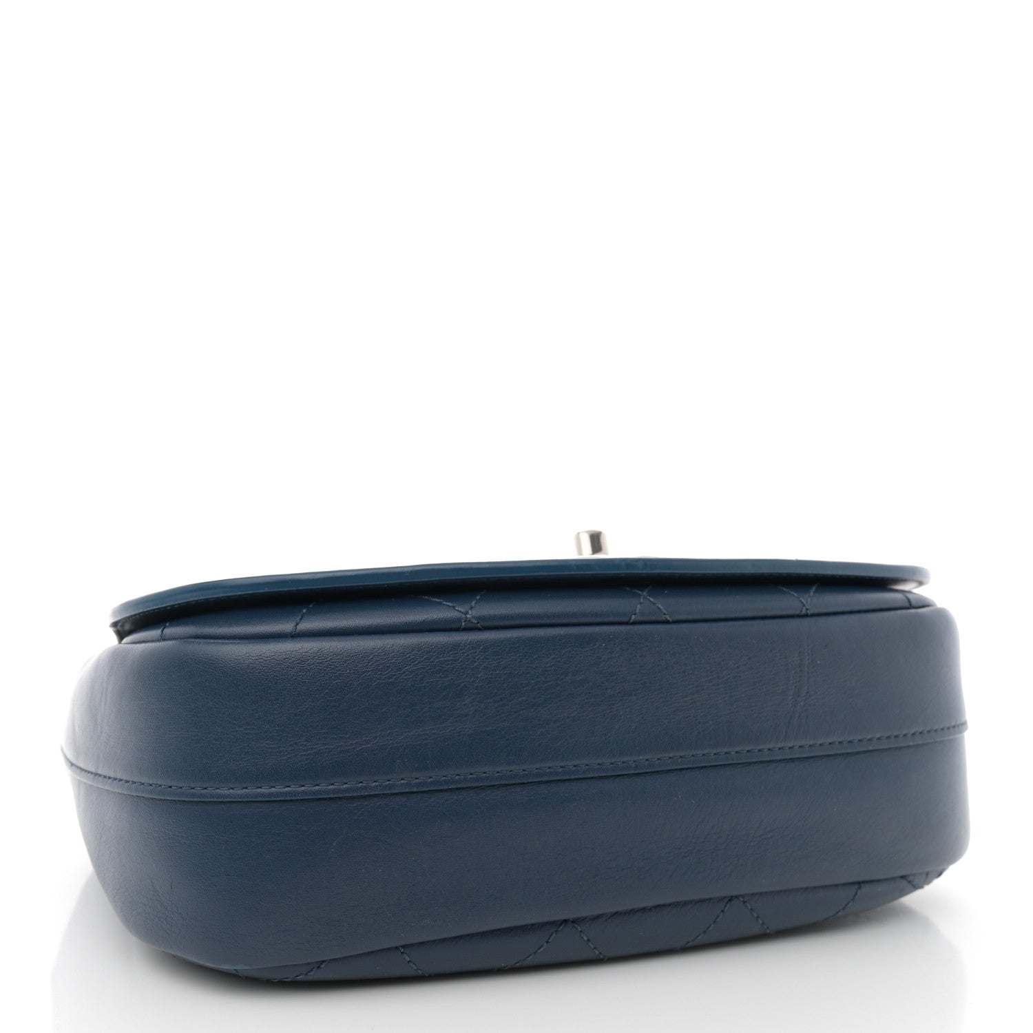 Chanel Calfskin Stitched Ring My Bag Flap Crossbody Navy 4 of 13
