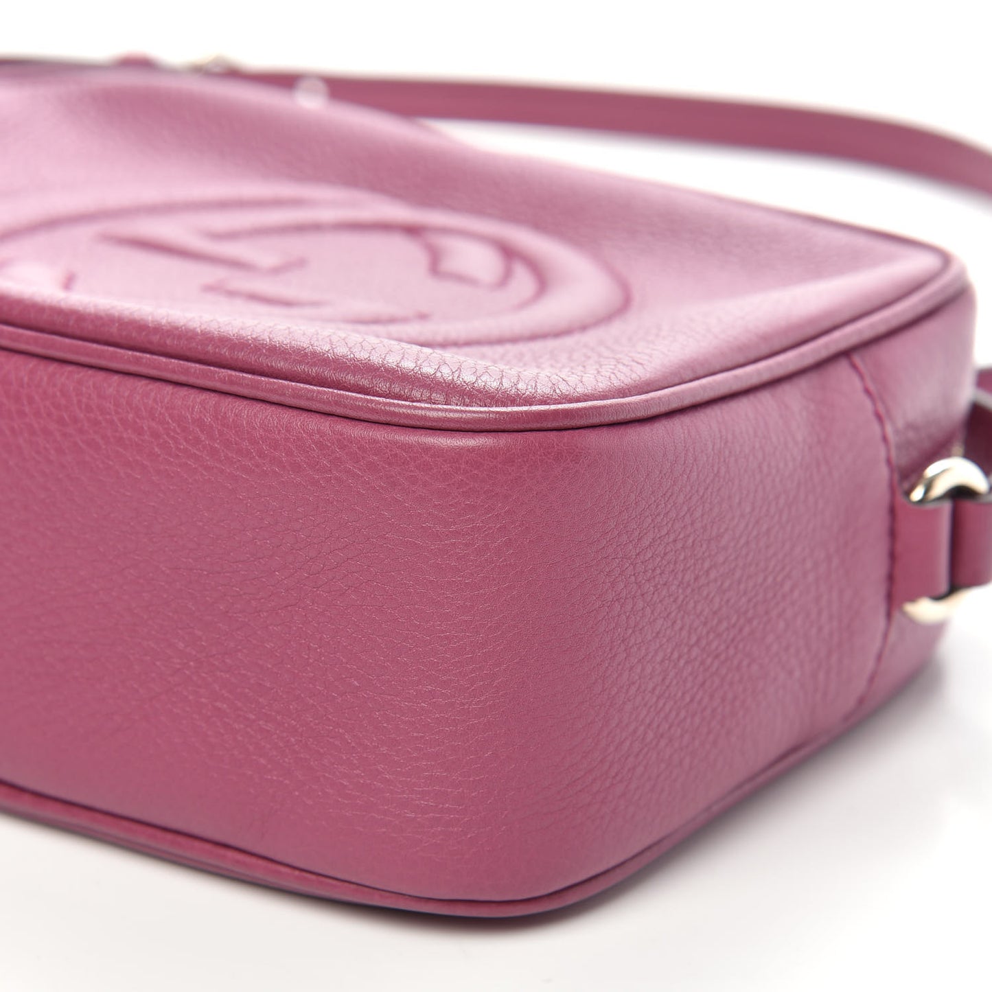 Pebbled Calfskin Small Soho Disco Bag Peonia Flower