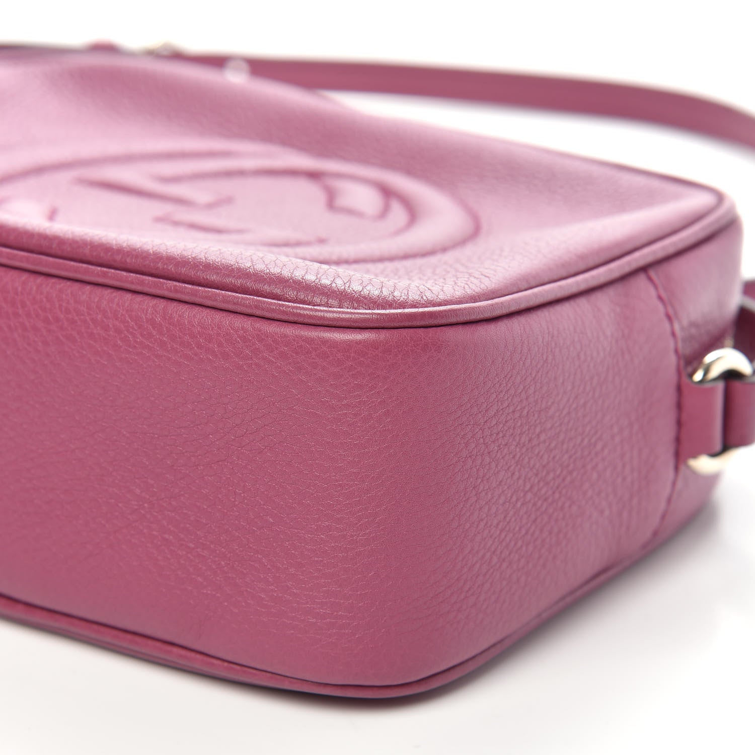 Gucci Pebbled Calfskin Small Soho Disco Bag Peonia Flower 10 of 11