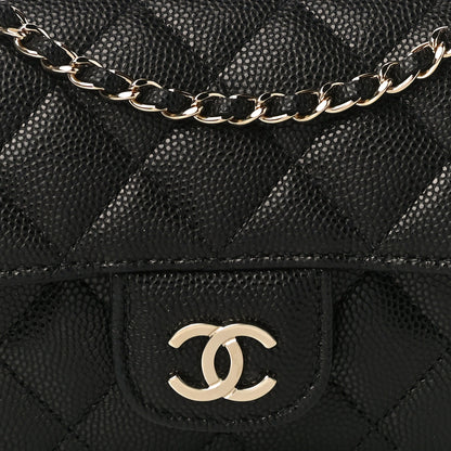 Chanel Caviar Quilted Glasses Case With Chain Black 9 of 12