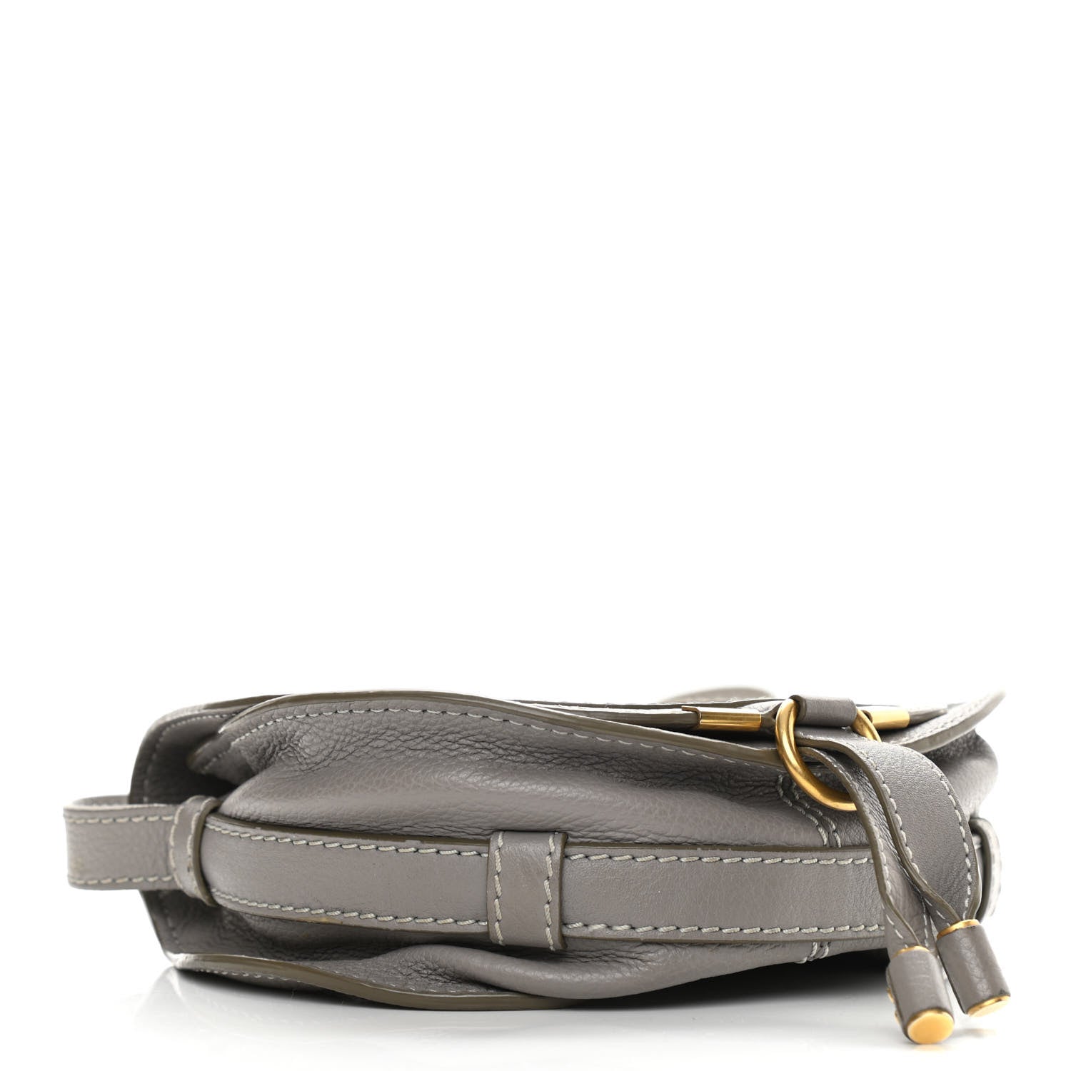 Chloe Calfskin Mini Marcie Round Crossbody Bag Cashmere Grey 4 of 10