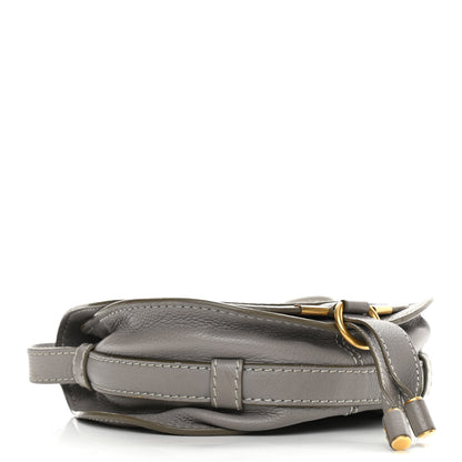 Chloe Calfskin Mini Marcie Round Crossbody Bag Cashmere Grey 4 of 10