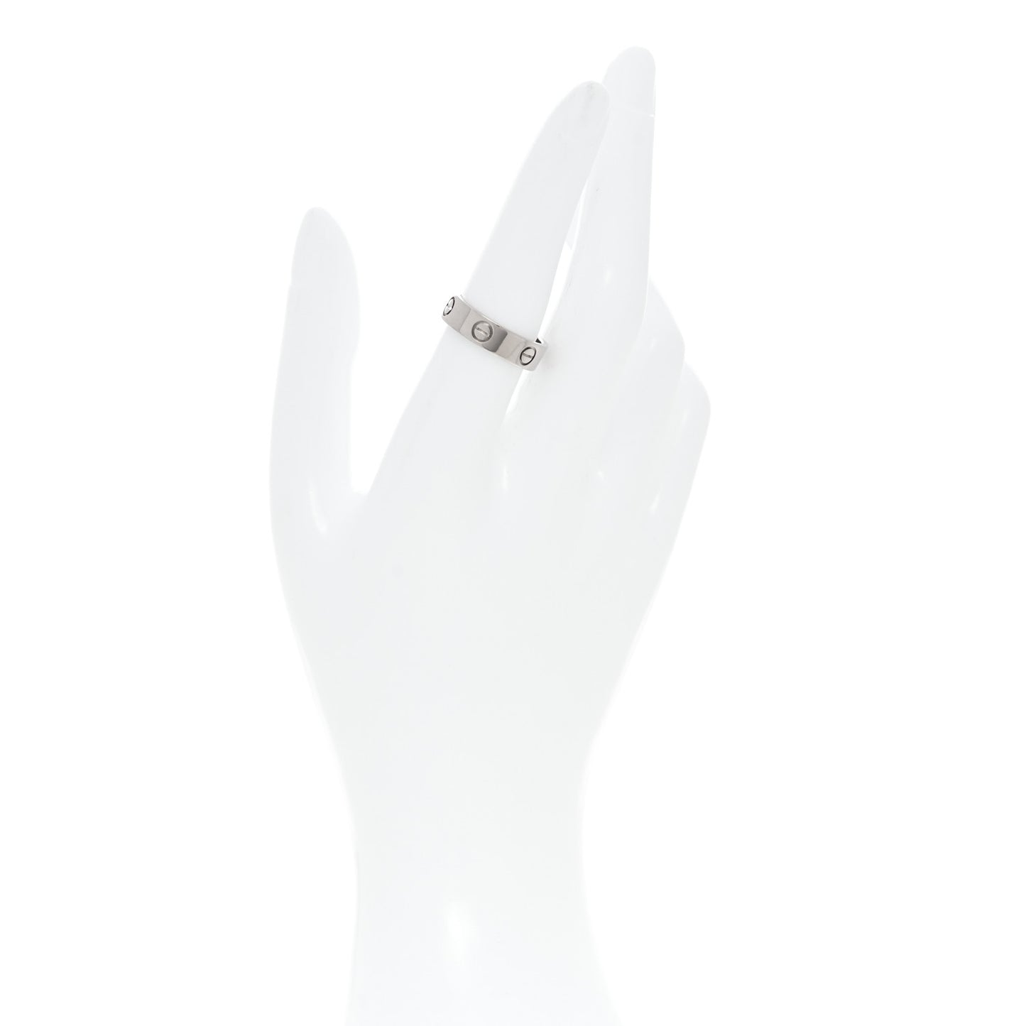 18K White Gold 5.5mm LOVE Ring 54 7