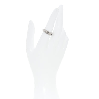 Cartier 18K White Gold 5.5mm LOVE Ring 54 7 2 of 4