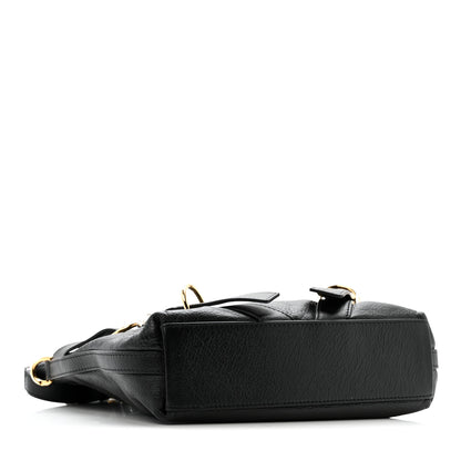 Givenchy Crinkled Calfskin Small Voyou Bag Black 4 of 13