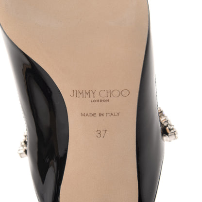 Jimmy Choo Patent Calfskin Bing 65 Pumps 37 Black 8 of 9