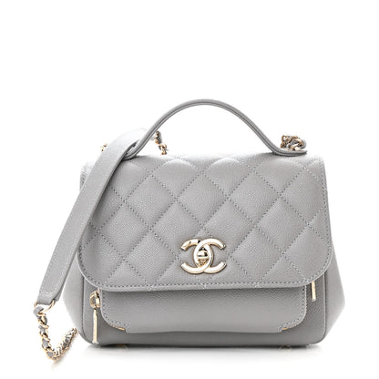 Chanel Caviar Quilted Small Business Affinity Flap Grey 1 of 11