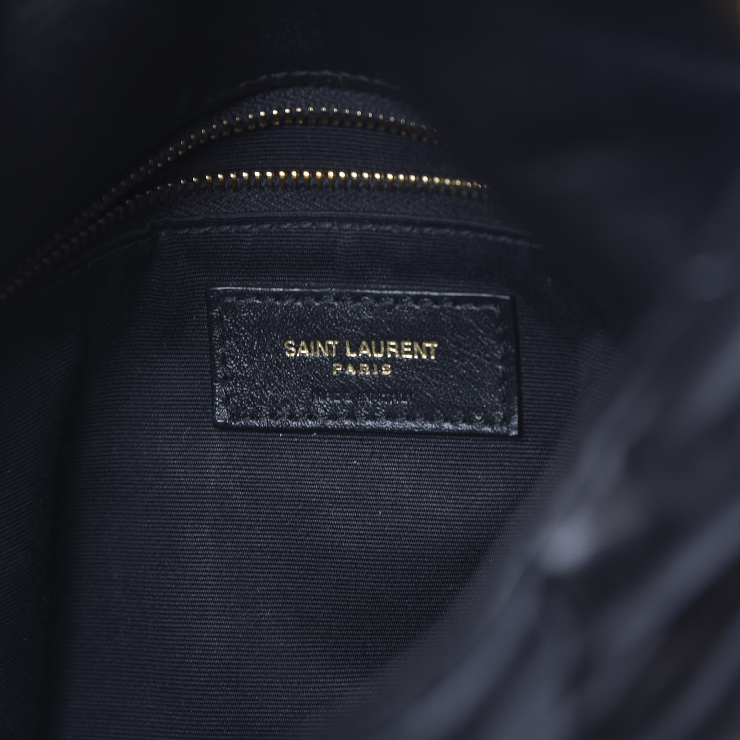 Saint Laurent Lambskin Quilted Small Loulou Puffer Monogram Chain Satchel Black 6 of 10