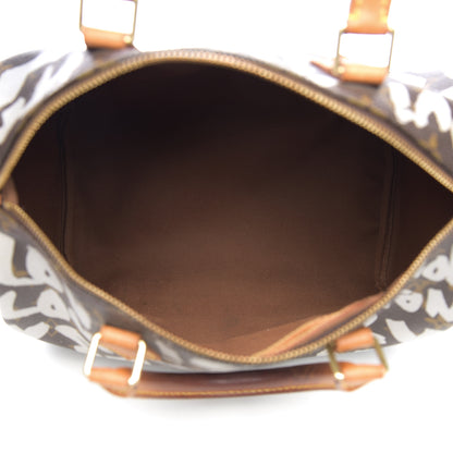 Louis Vuitton Monogram Graffiti Speedy 30 Silver 4 of 12