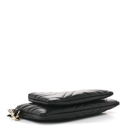 Gucci Calfskin Matelasse Small GG Marmont 2.0 Clutch Black 4 of 7