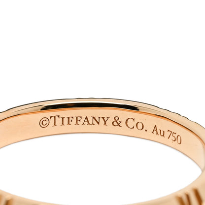 Tiffany 18K Rose Gold Atlas X Closed Narrow Ring 62 10 4 of 4