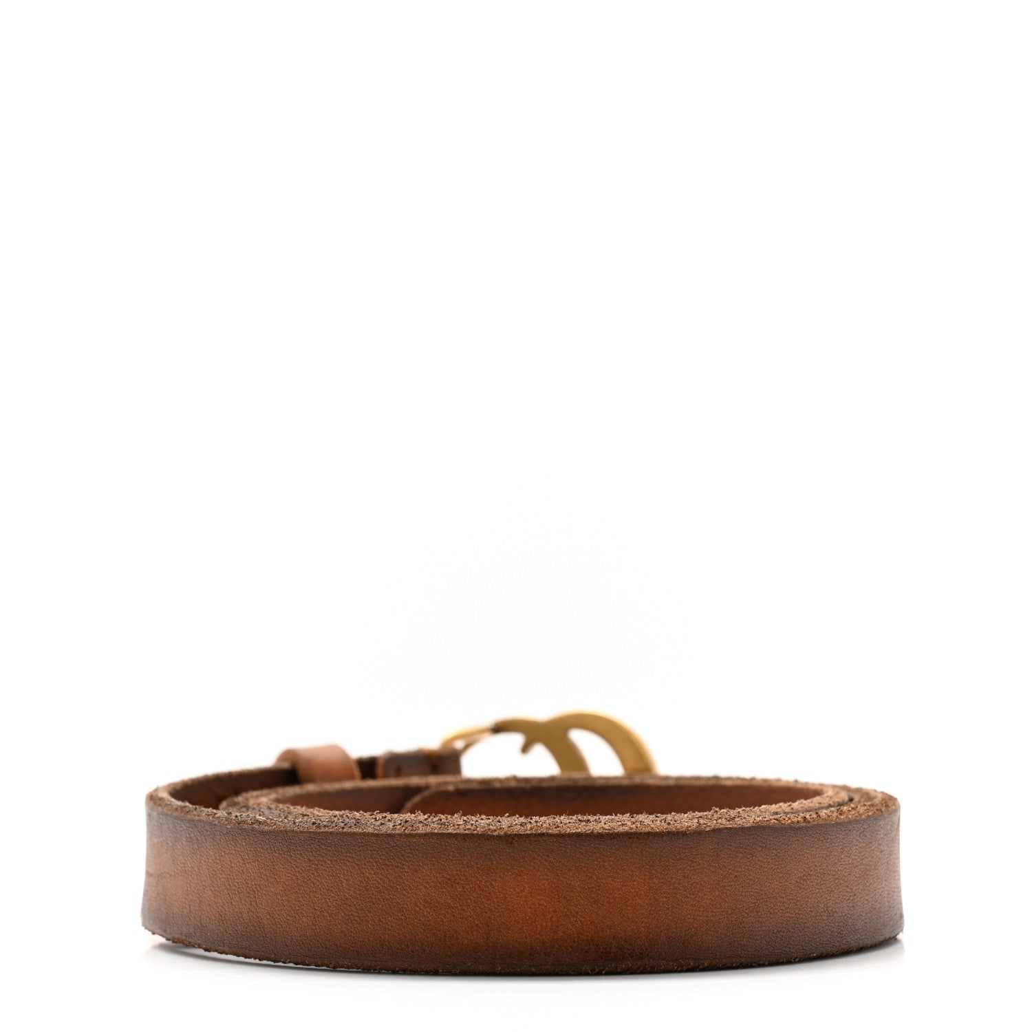 Gucci Faded Calfskin Double G 40mm Belt 80 32 Cuir 2 of 5