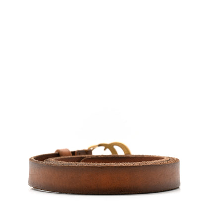 Gucci Faded Calfskin Double G 40mm Belt 80 32 Cuir 2 of 5