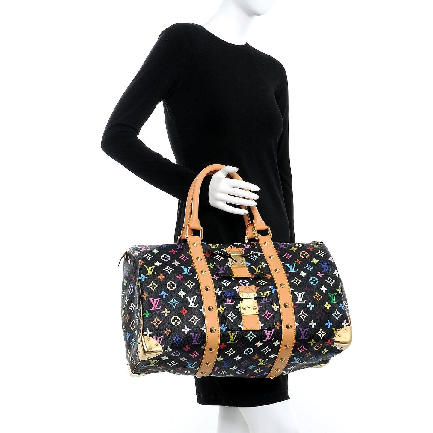 Monogram Multicolor Keepall 45 Black