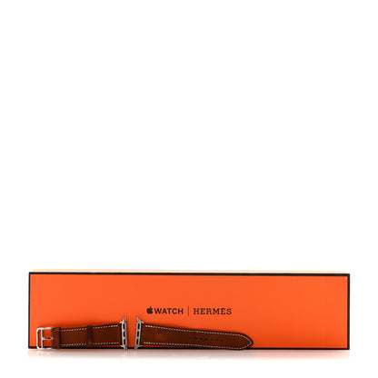 Hermes Barenia 42mm Apple Watch Single Tour Band Fauve 4 of 4