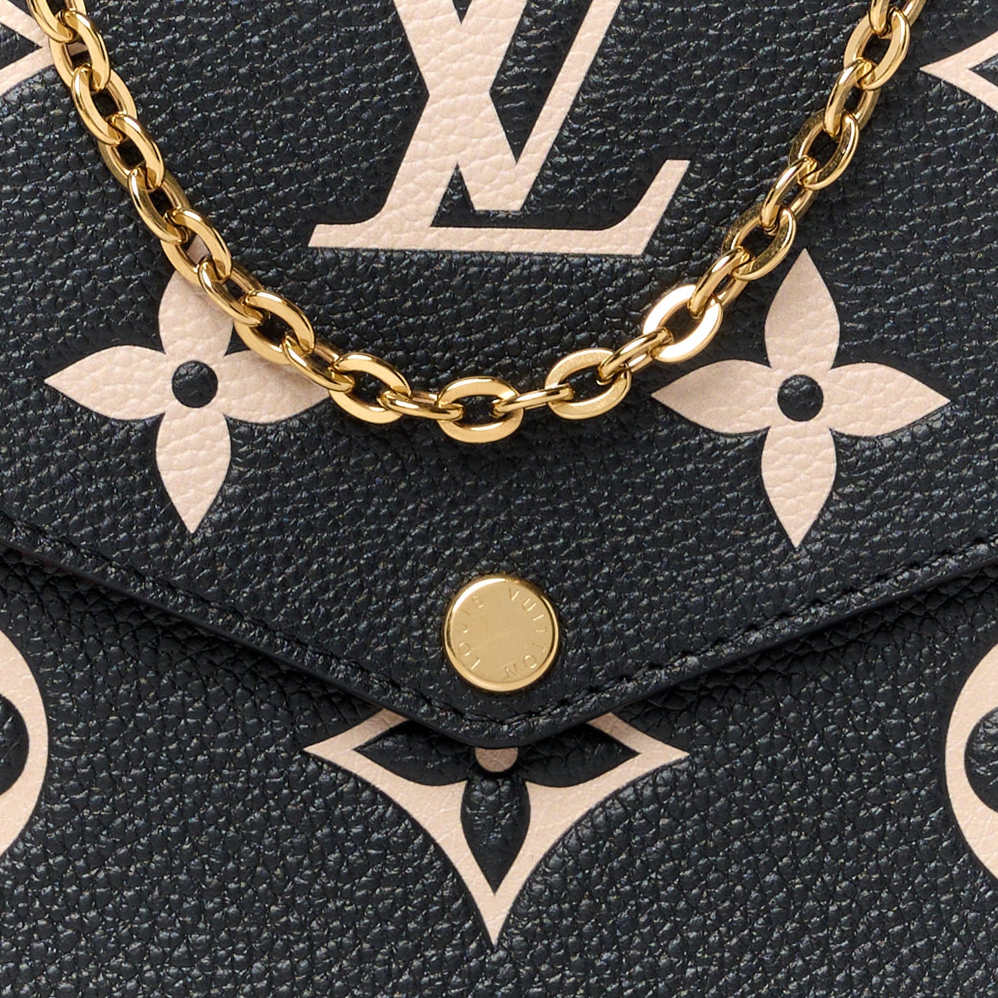 Empreinte Monogram Giant Felicie Pochette Black Beige