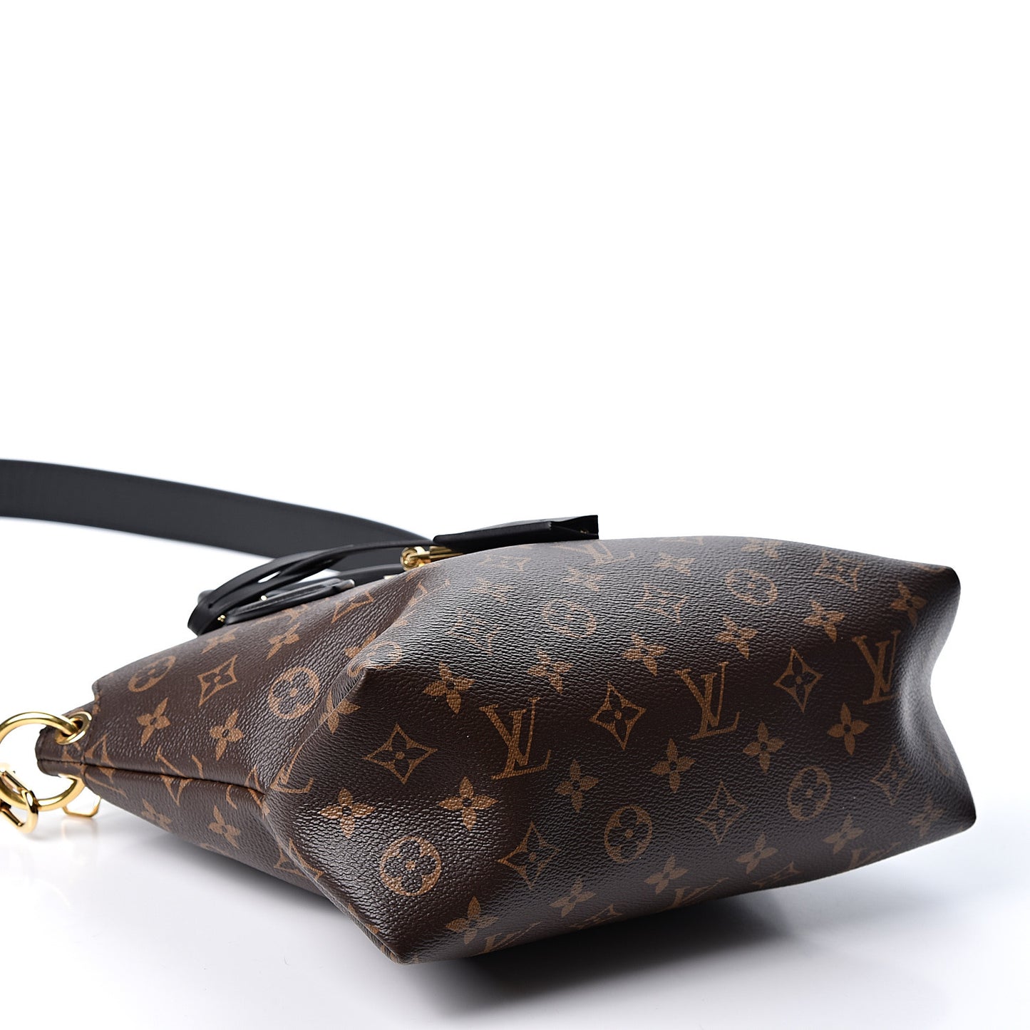 Monogram Flower Zipped Tote PM Black