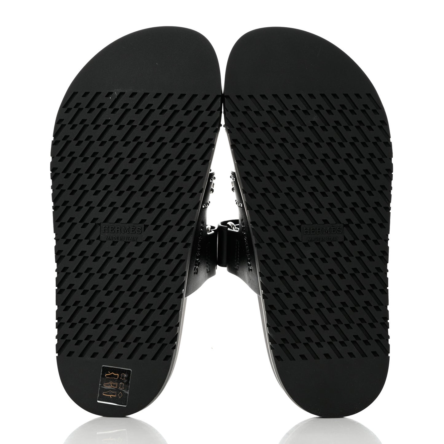Calfskin Studded Womens Chypre Sandals 36 Black