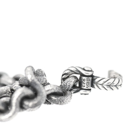 David Yurman Sterling Silver 6mm Petrvs Link Bracelet M 4 of 4