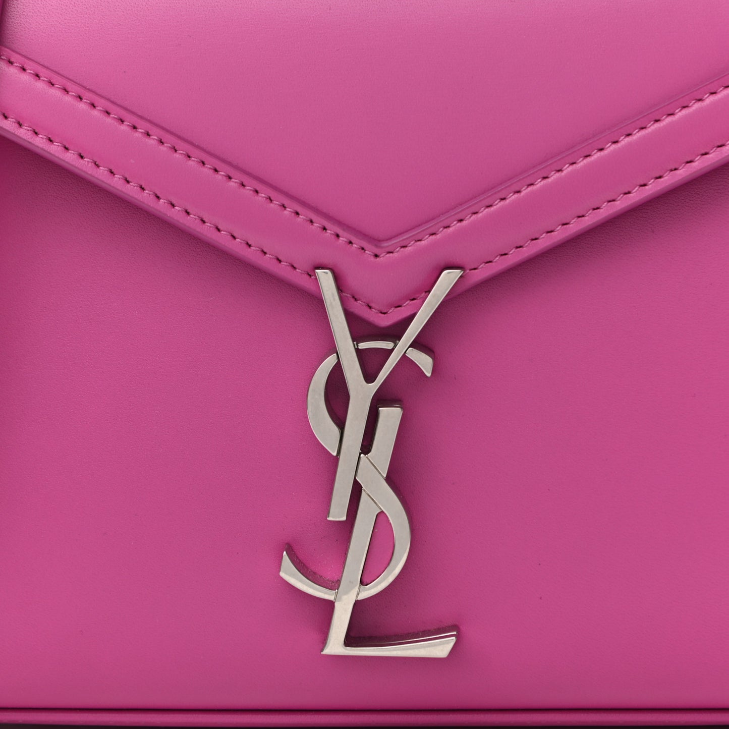 Calfskin Mini Classic Monogram Cassandra Top Handle Bag Electric Fuchsia