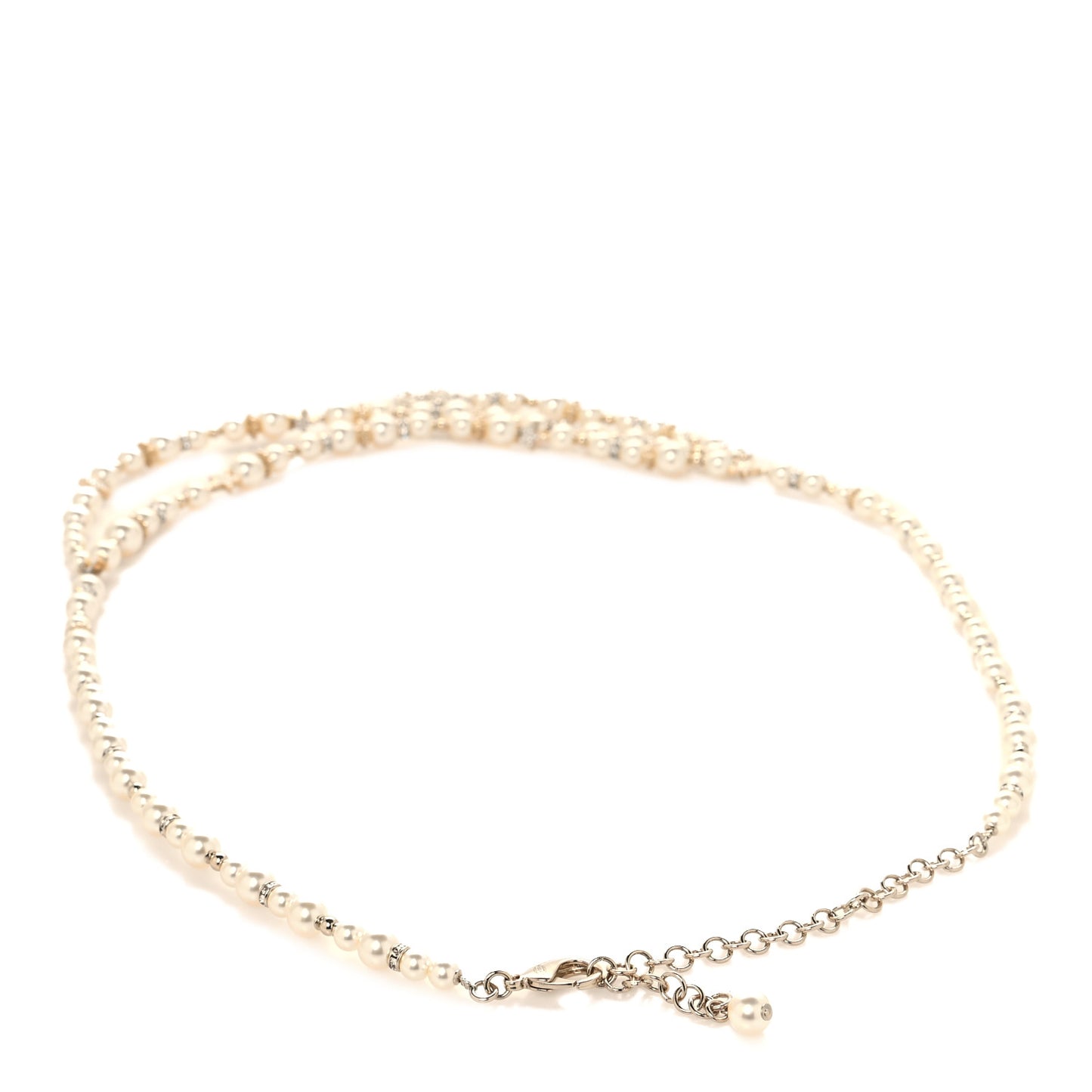 Pearl Crystal CC Star Belt 75 30 Gold Pearly White