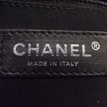 Chanel Lambskin CC Chevron Handbag Black 8 of 11