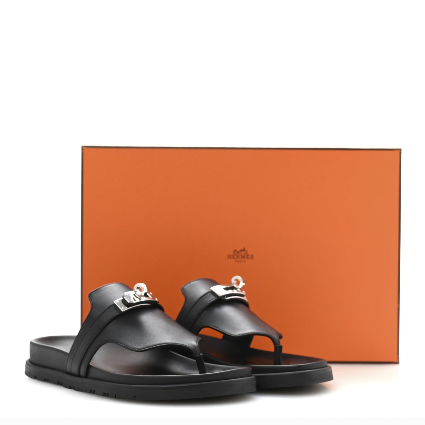 Calfskin Womens Empire Sandals 35 Black