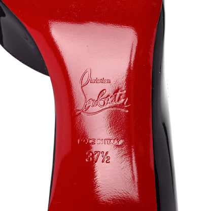 Christian Louboutin Patent Iriza 70 Pumps 37.5 Lie De Vin 6 of 14