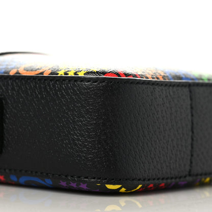 Gucci GG Supreme Monogram Psychedelic Messenger Bag Black 6 of 10