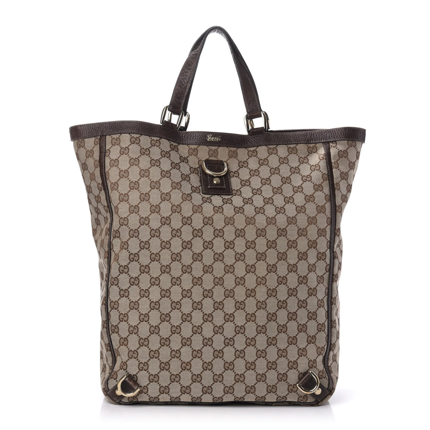 Monogram Abbey Tote Dark Brown