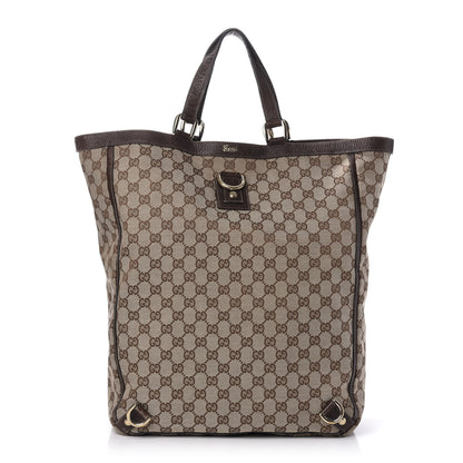 Gucci Monogram Abbey Tote Dark Brown 1 of 11